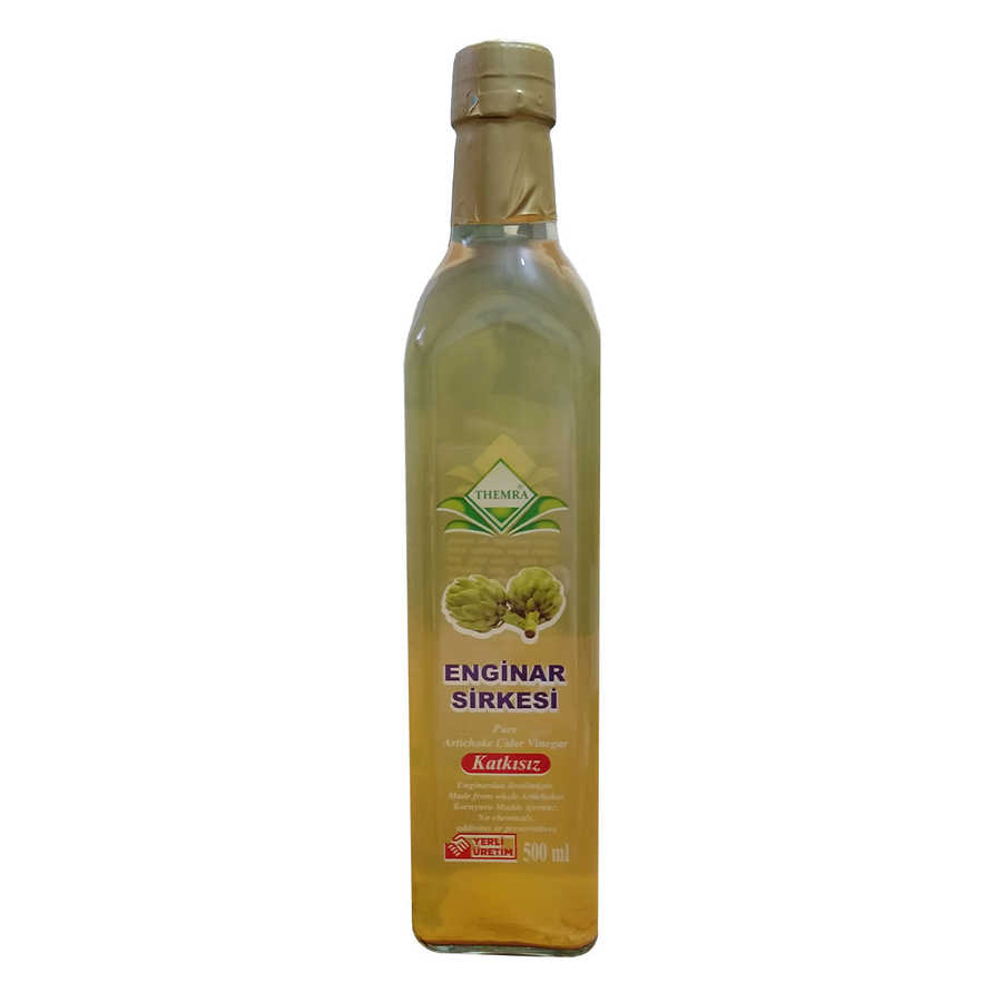 Lisinya214 Enginar Sirkesi Cam Şişe 500 ML