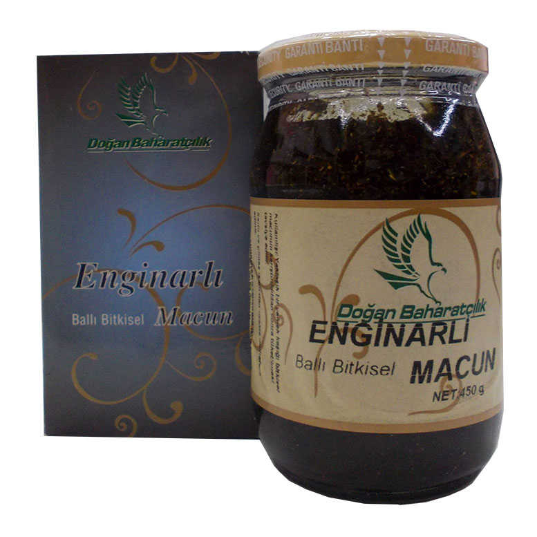Enginarlı Ballı sel Karışım Cam Kavanoz 450 Gr - Lisinya