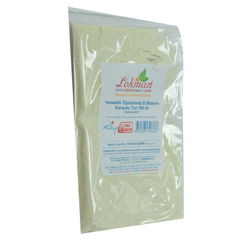 Lisinya214 Et Bulyon Toz Yemeklik Öğütülmüş Karışım 100 Gr Paket