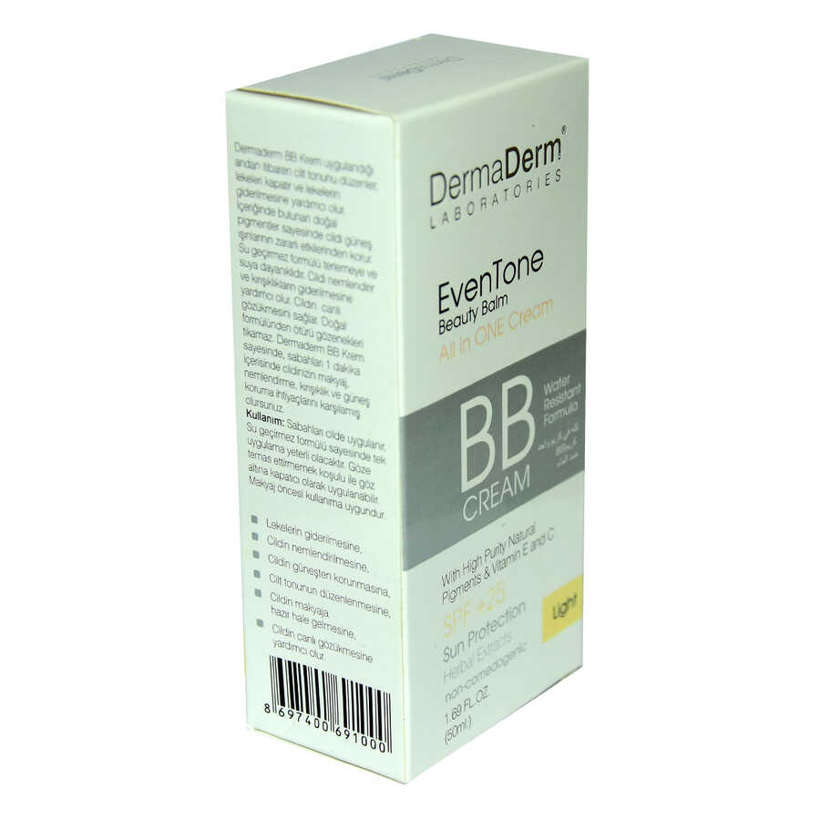 Lisinya214 EvenTone BB Krem Açık Ton Vitaminli Spf+25 Güneş Koruma Bitki Özlü 50 ML