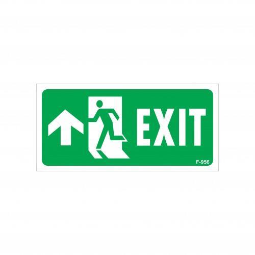 Exit Yukarı Sol Ok İşaretli Uyarı Levhası 17,5x25 KOD:956 Lisinya202 Exit Yukarı Sol Ok İşaretli Uyarı Levhası 17,5x25 KOD:956