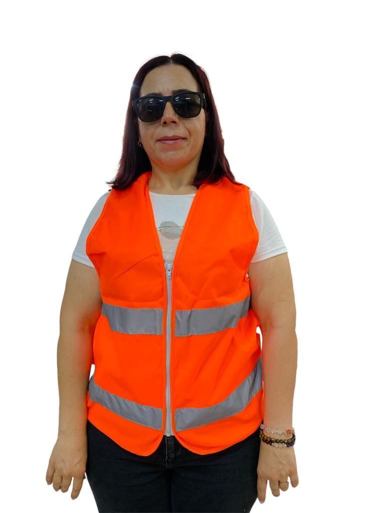 Fermuarlı Tcu İkaz Yeleği XL Beden 59 cm - Lisinya
