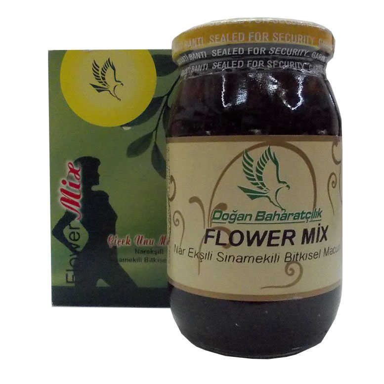 Flower Mix Nar Ekşili Sinamekili Macunu Cam Kavanoz 450 Gr - Lisinya