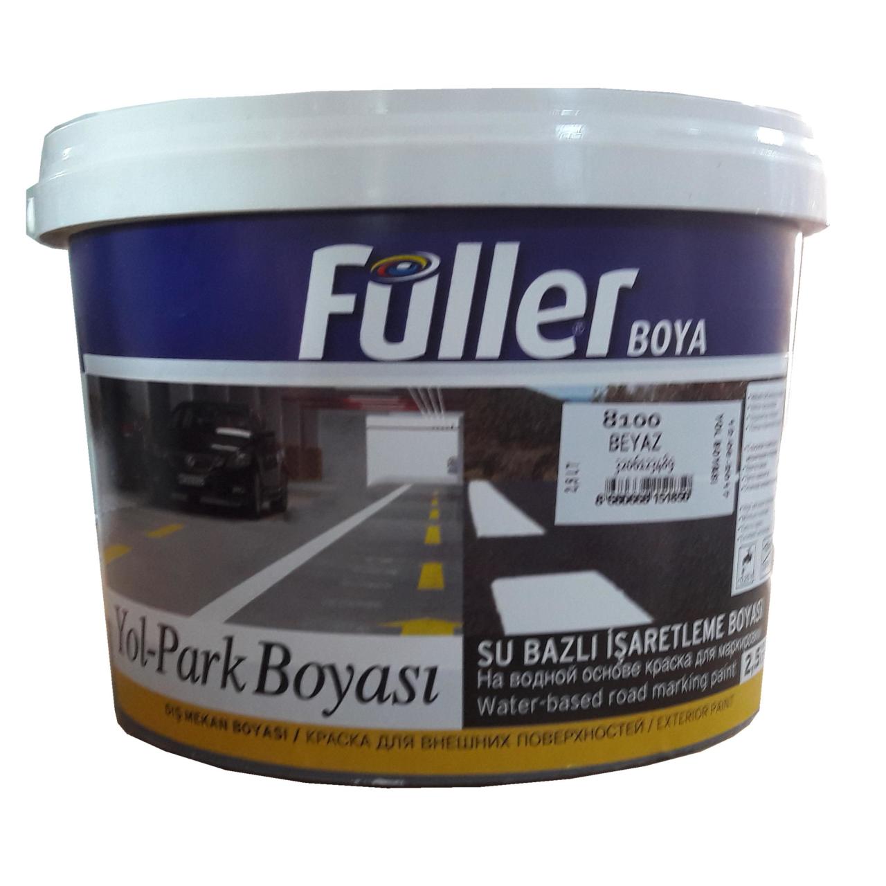 Lisinya202 Füller Beyaz Yol Çizgi Boyası 2,5 Litre Su Bazlı