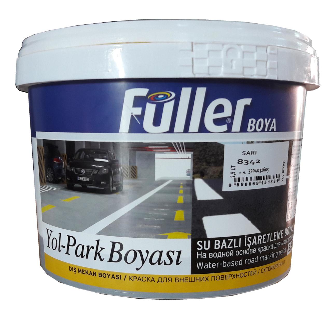 Lisinya202 Füller Sarı Yol Çizgi Boyası 2,5 Litre Su Bazlı