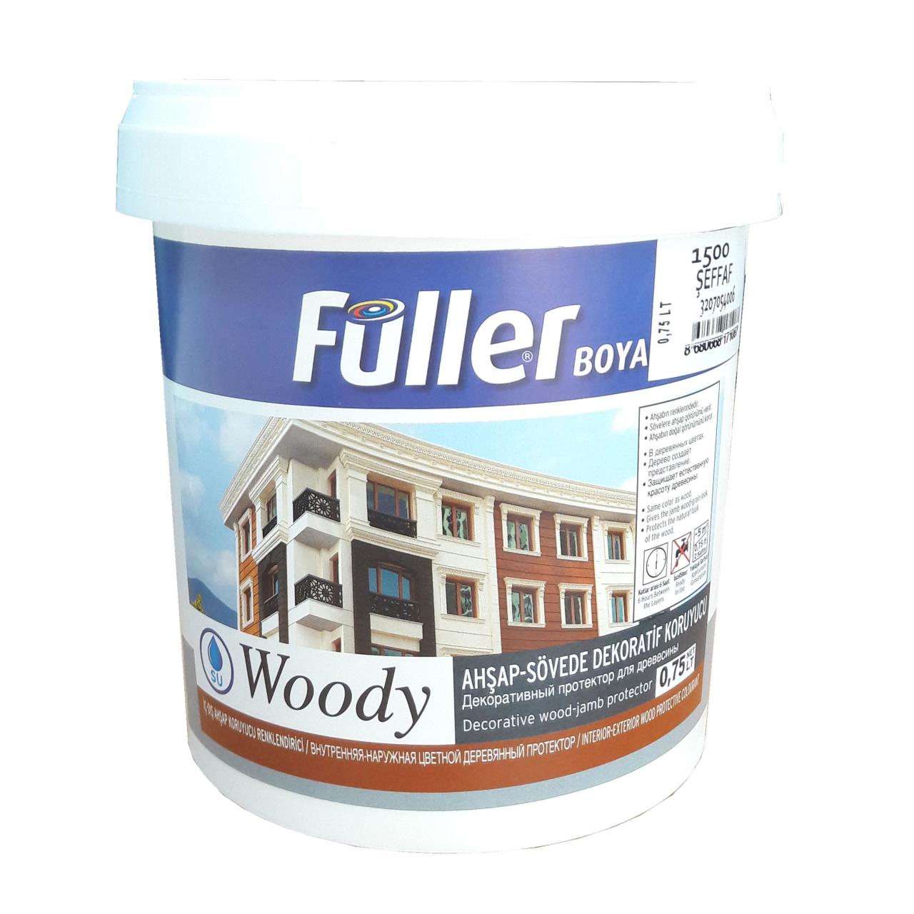 Woody Su Bazlı Şeffaf Vernik 0,75 Litre Lisinya202 Füller Woody Su Bazlı Şeffaf Vernik 0,75 Litre