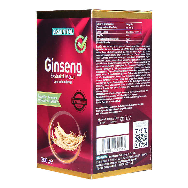 Ginseng Ekstraktlı sel Macunnu 300 Gr - Lisinya
