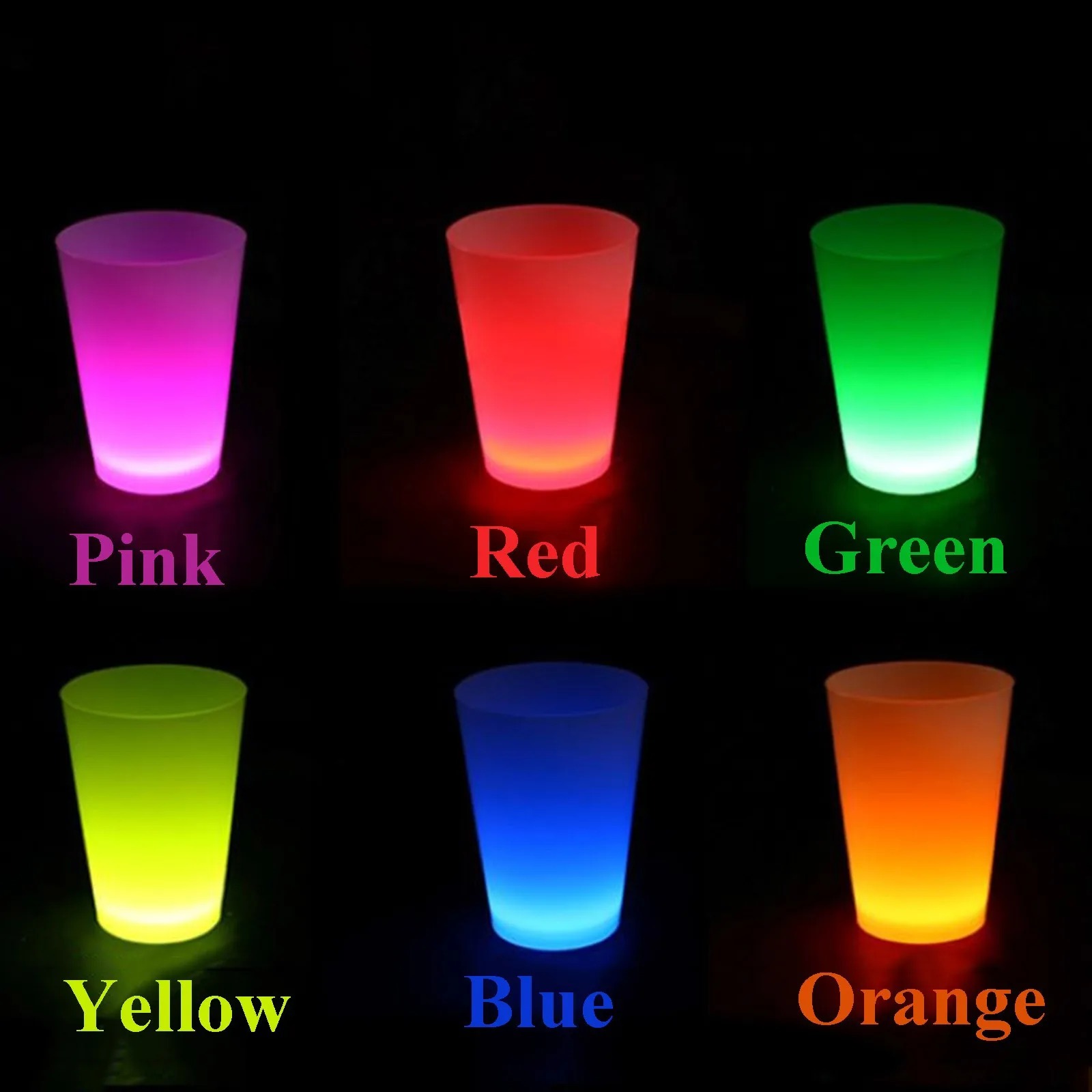 Glow Partisi Bardakları 6 Renk 6 Adet 1.5 oz 4.5 x 6.5 cm Glow Partisi Bardakları 6 Renk 6 Adet 1.5 oz 4.5 x 6.5 cm