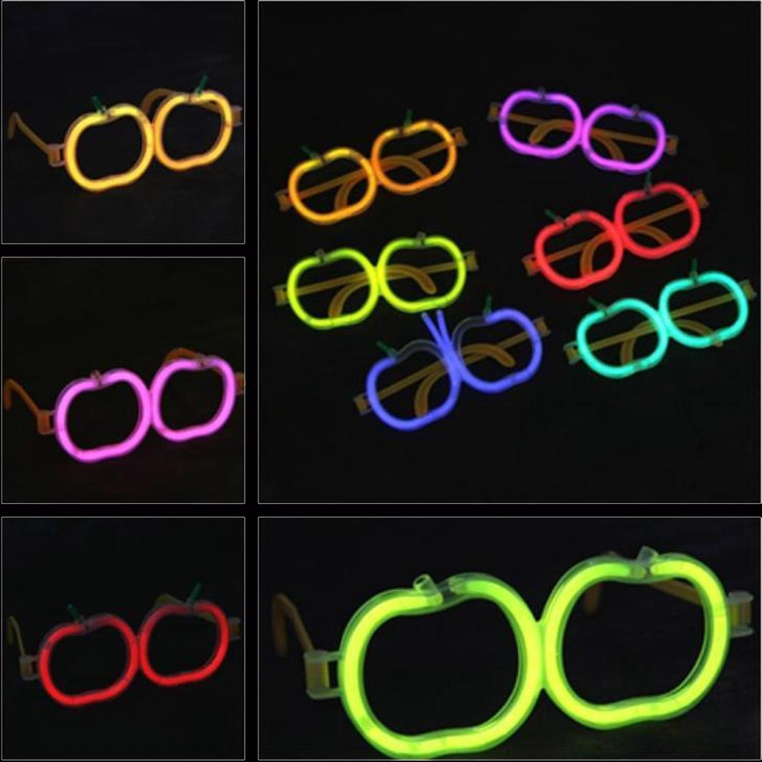 Glow Stick Elma Gözlük - Glow Partisi Gözlüğü - Glow Stick Gözlük 12 Adet (Lisinya) Glow Stick Elma Gözlük - Glow Partisi Gözlüğü - Glow Stick Gözlük 12 Adet (Lisinya)