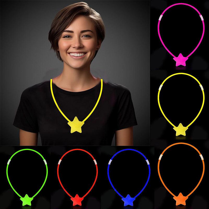 Glow Stick Yıldız Kolye - Glow Kolye - Glow Stick Partisi Yıldız Kolye 6 Adet (Lisinya) Glow Stick Yıldız Kolye - Glow Kolye - Glow Stick Partisi Yıldız Kolye 6 Adet (Lisinya)