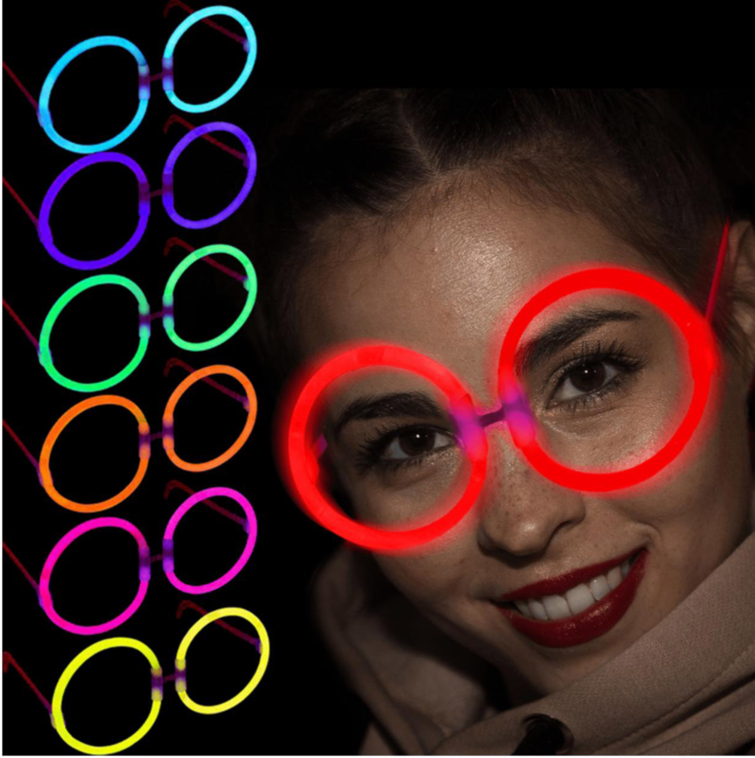 Glow Stick Yuvarlak Gözlük - Glow Partisi Gözlükleri - Glow Stick Gözlük 12 Adet (Lisinya) Glow Stick Yuvarlak Gözlük - Glow Partisi Gözlükleri - Glow Stick Gözlük 12 Adet (Lisinya)
