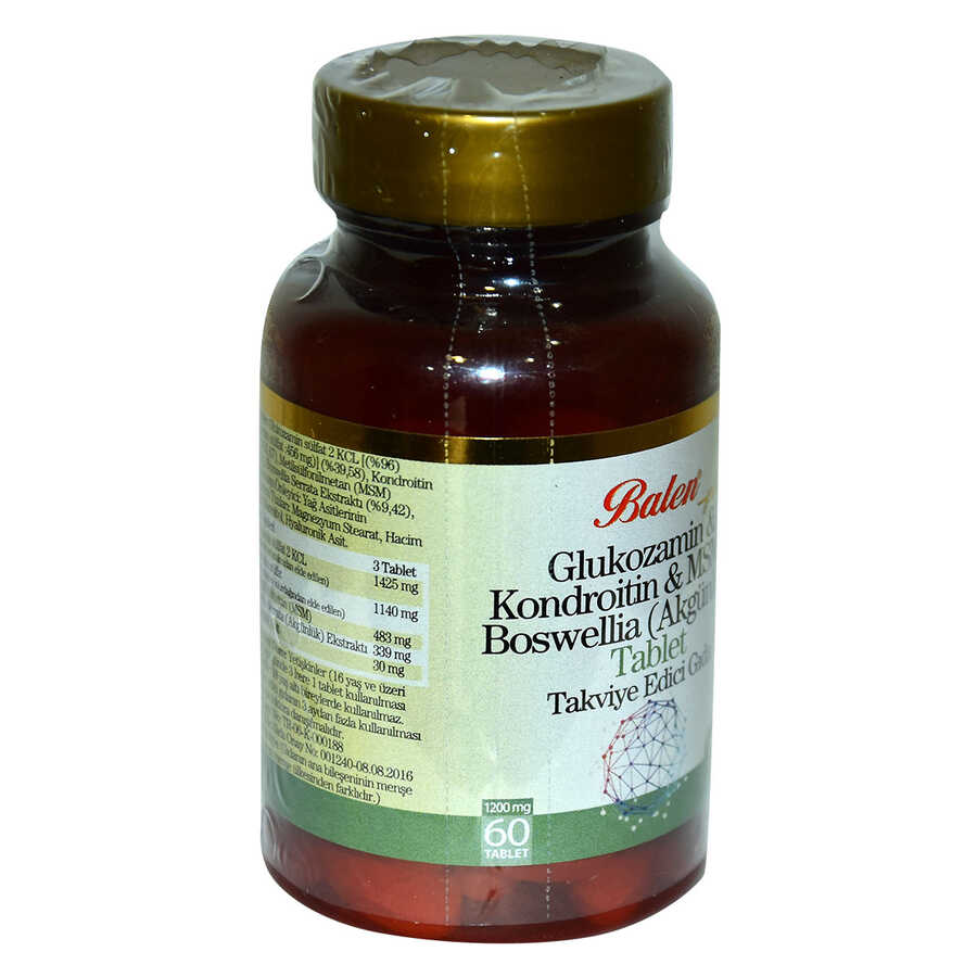 Lisinya214 Glukozamin Kondroitin MSM Boswellia 60 Tablet