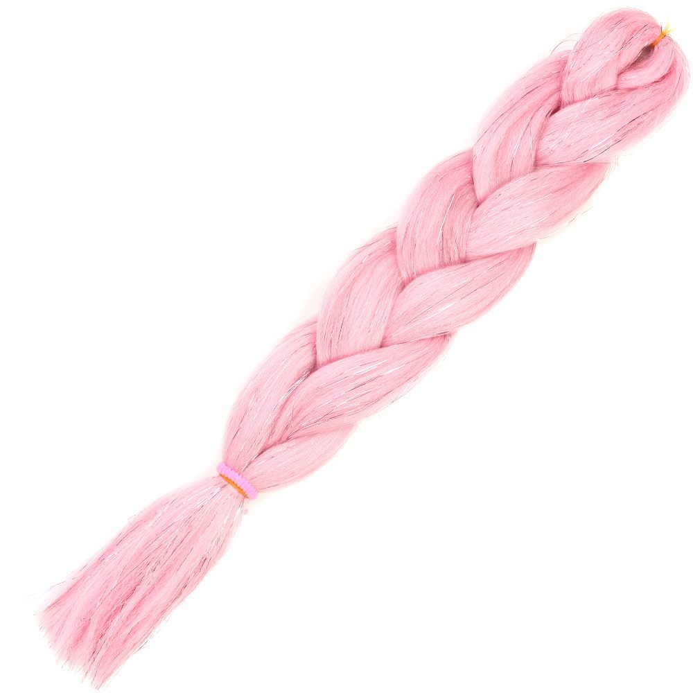 Simli Şeker Pembesi Örgülük Saç 100 Gr. / (Lisinya175) Simli Şeker Pembesi Örgülük Saç 100 Gr. / (Lisinya175)