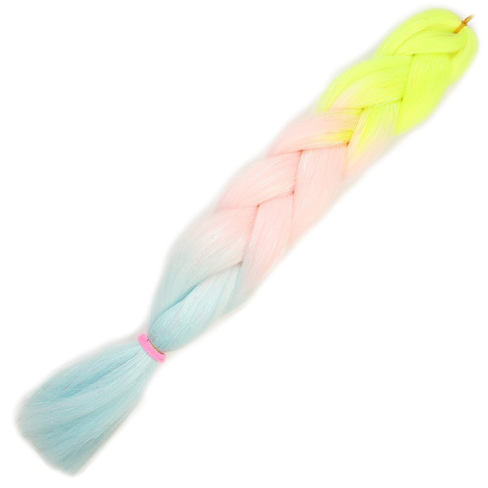 Simli Neon Sarı / Şeker Pembe / Su Yeşili Renk Geçişli Örgülük Saç 100 Gr. / (Lisinya175) Simli Neon Sarı / Şeker Pembe / Su Yeşili Renk Geçişli Örgülük Saç 100 Gr. / (Lisinya175)