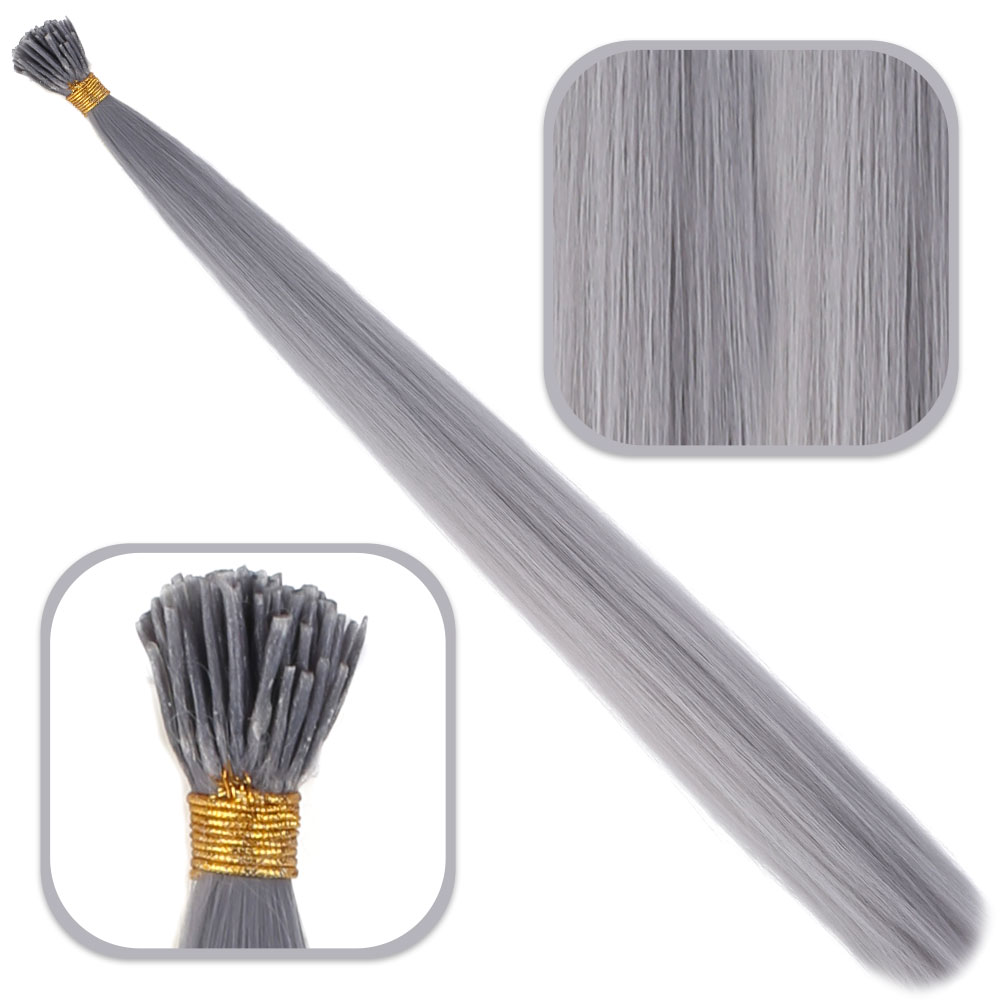 Fiber Sentetik Boncuk Kaynaklık Renkli Saç / Koyu Gri / 100 Adet Fiber Sentetik Boncuk Kaynaklık Renkli Saç / Koyu Gri / 100 Adet