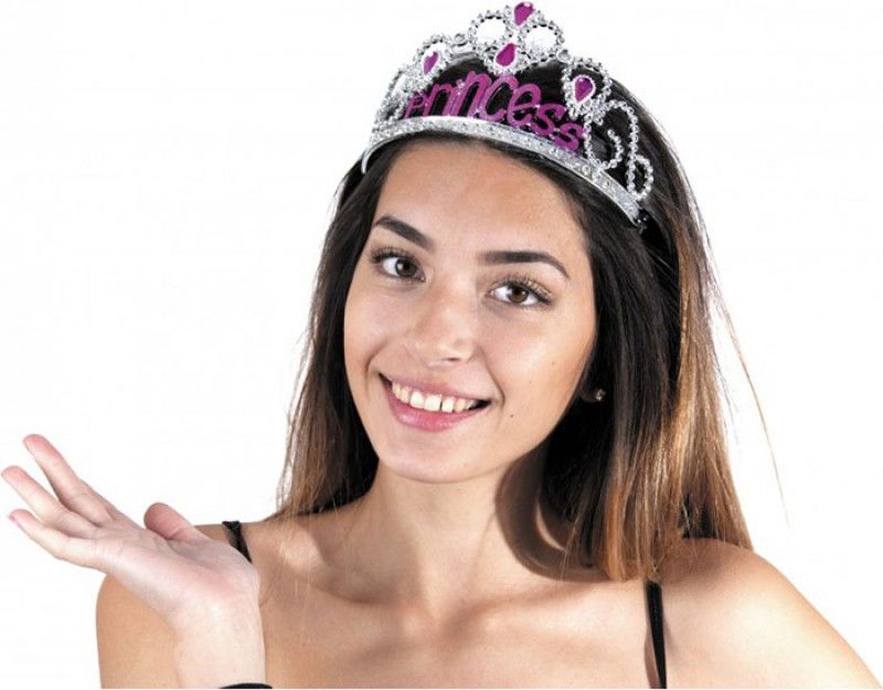 Gümüş Renk Prenses Yazılı Parti Tacı 60 cm Gümüş Renk Prenses Yazılı Parti Tacı 60 cm (Lisinya)