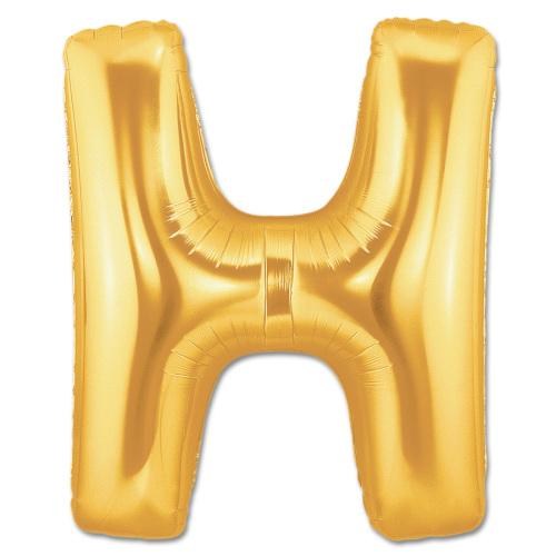 H Harf Folyo Bn Altın Renk 40 inç H Harf Folyo Balon Altın Renk 40 inç (Lisinya)
