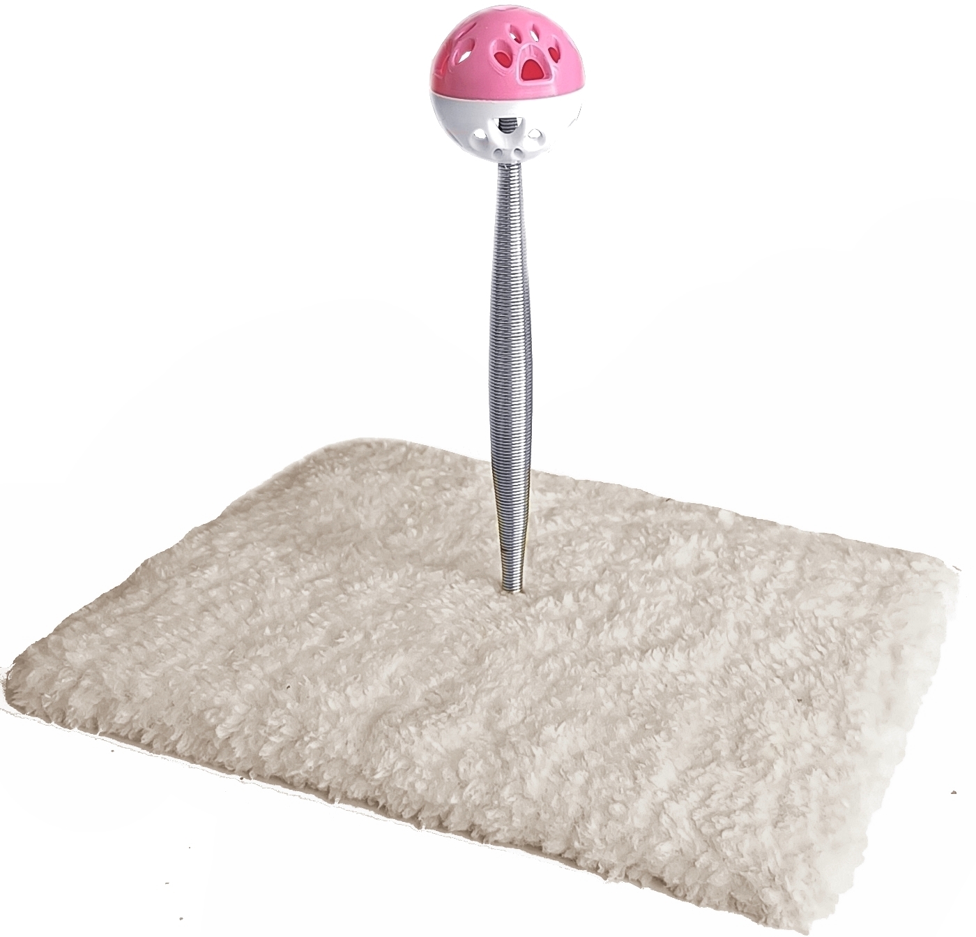 Yaylı Toplu Hacıyatmaz Kedi Aktivite Oyuncağı 16-20 cm Krem Rengi Yaylı Toplu Hacıyatmaz Kedi Aktivite Oyuncağı 16-20 cm Krem Rengi