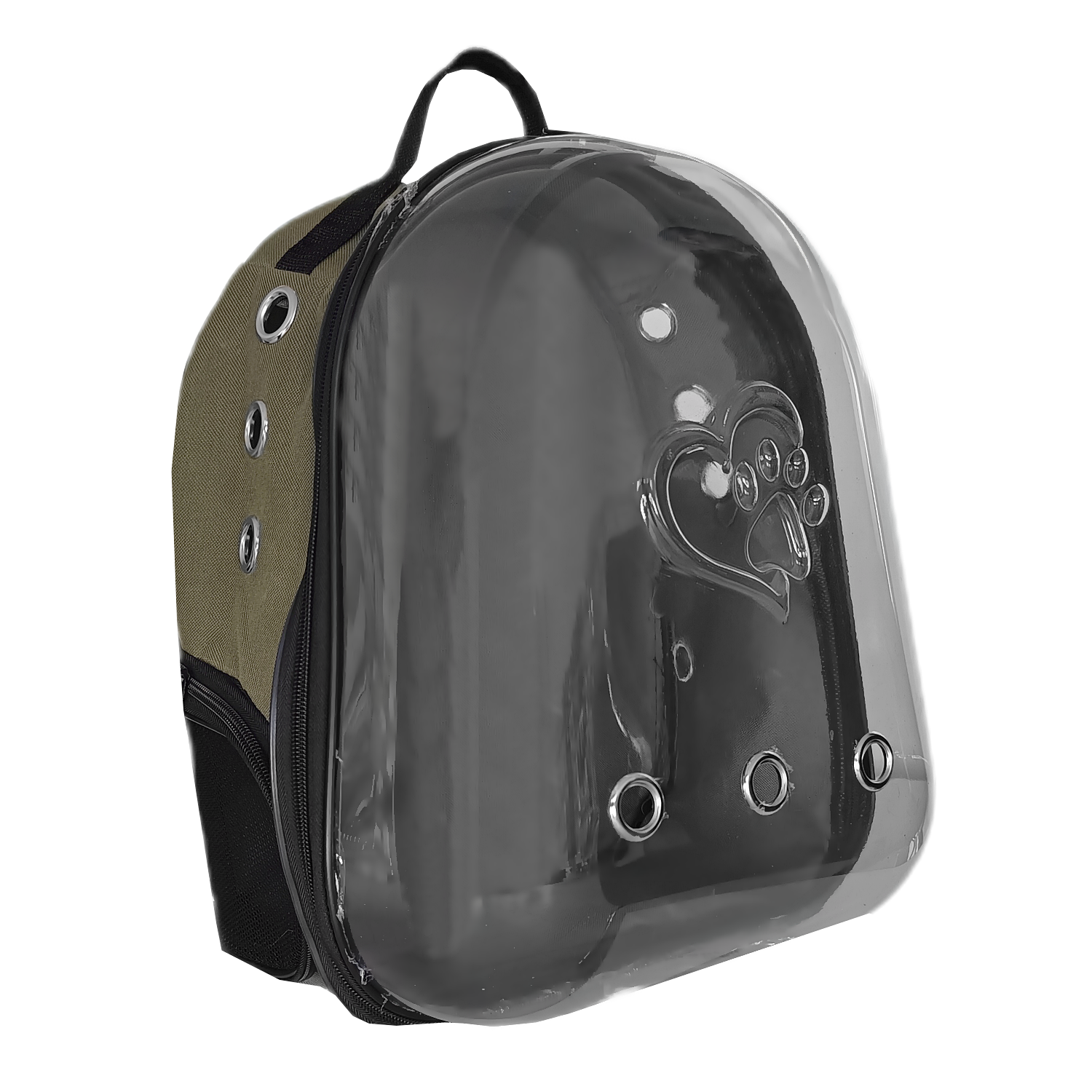 Lisinya205 Kalpli Patili Astronot Şeffaf Taşıma Sırt Çantası Haki 24x32x42 cm Lisinya205 Kalpli Patili Astronot Şeffaf Taşıma Sırt Çantası Haki 24x32x42 cm