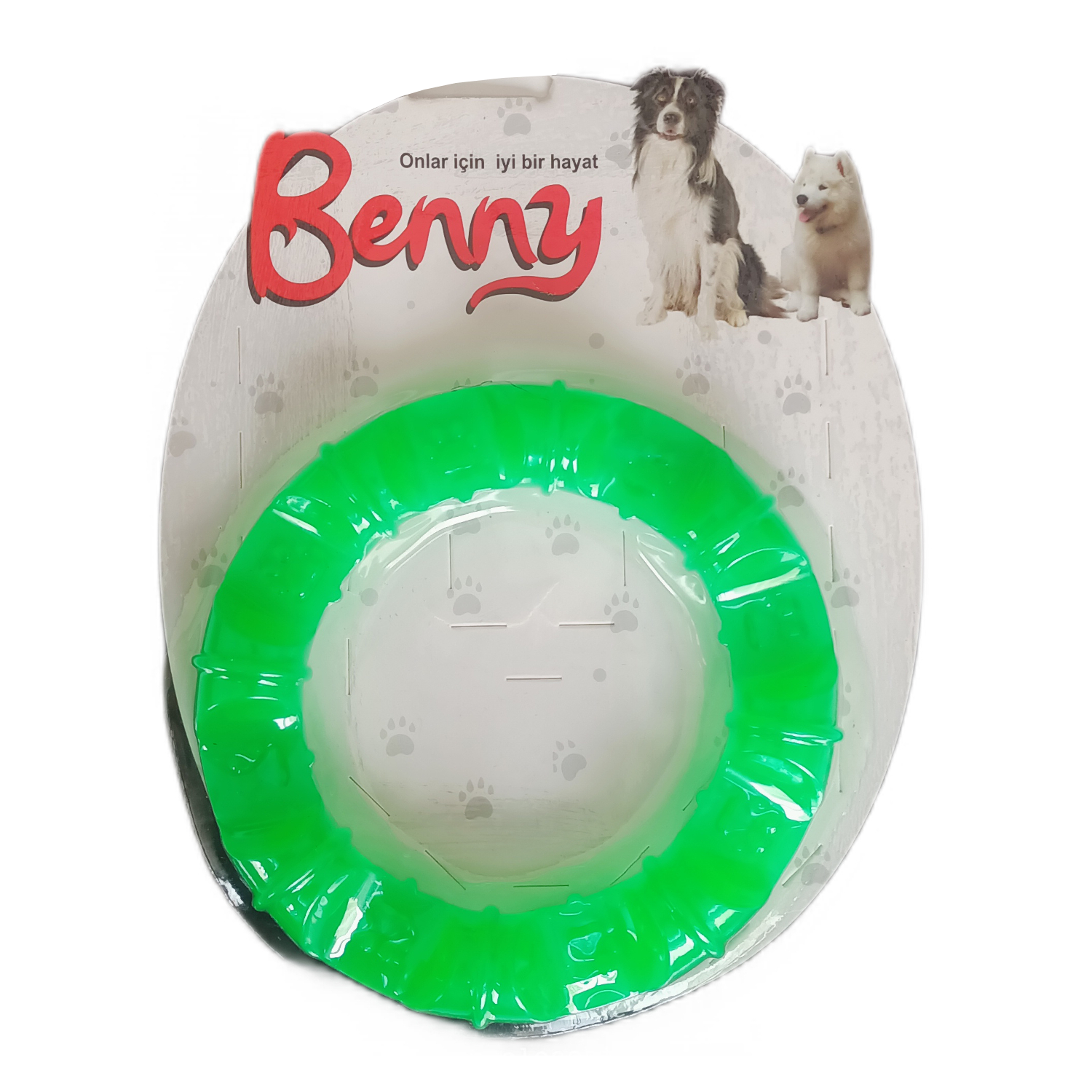 Lisinya205 Benny Köpek Oyuncağı Yuvarlak Şekilli 11,5 cm Yeşil
