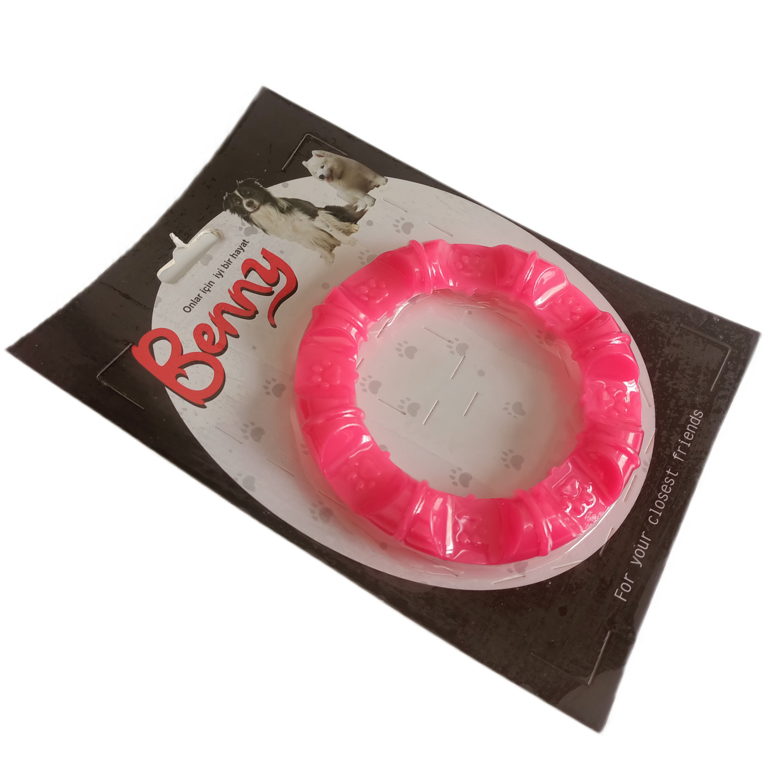 Lisinya205 Benny Köpek Oyuncağı Yuvarlak Şekilli 11,5 cm Pembe