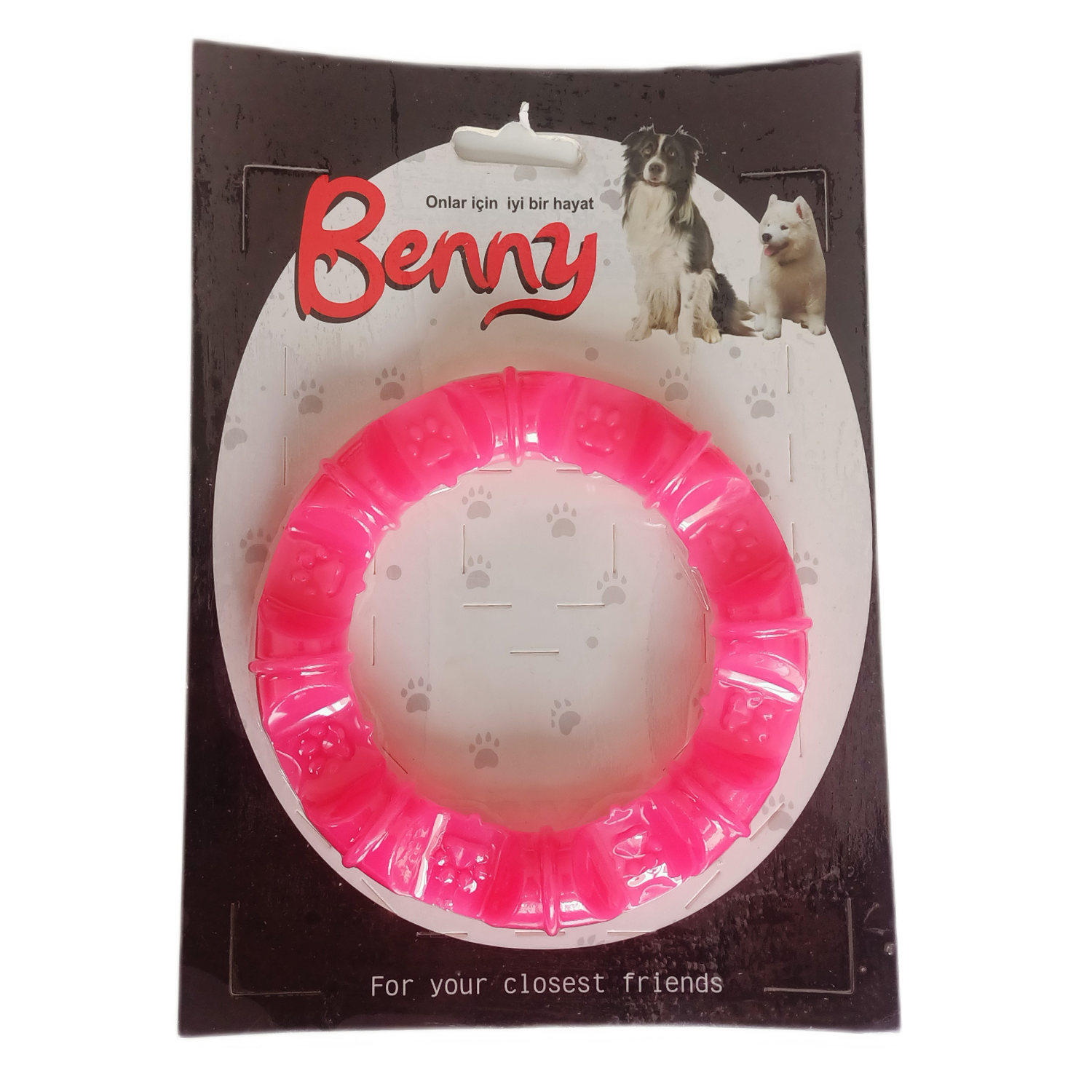 Lisinya205 Benny Köpek Oyuncağı Yuvarlak Şekilli 11,5 cm Pembe