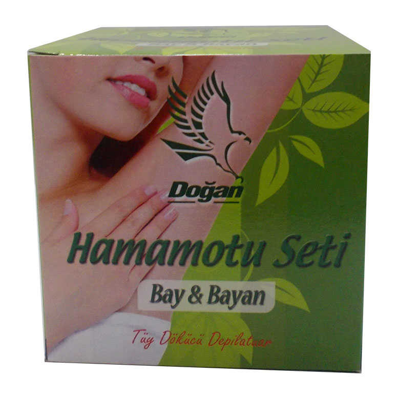 Lisinya214 Hamamotu Seti Tüy Dökücü Toz Bay Bayan 100 Gr Kase Spatula Kolonyalı Mendil