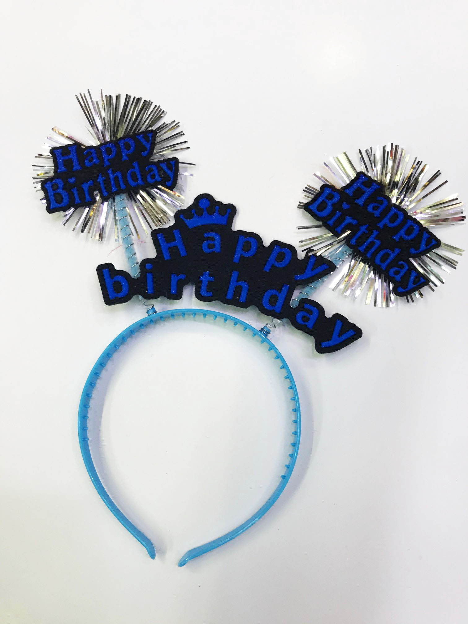 Happy Birthday Neon Renk Doğum Günü Tacı 12 Adet (Lisinya)