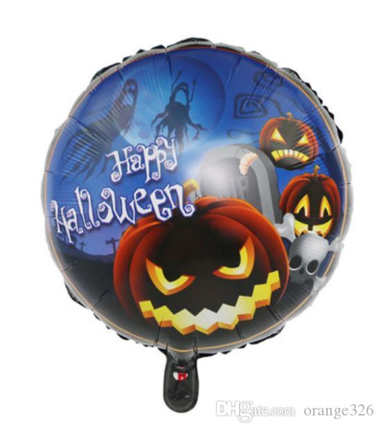 Happy Halloween Balkabağı Folyo Balon 18 inç (Lisinya)