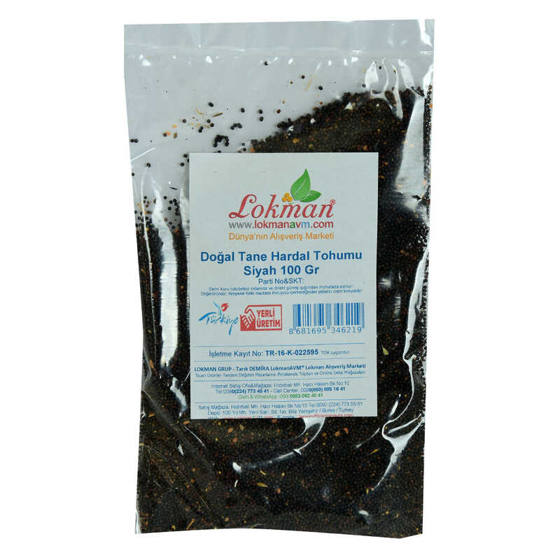Hardal Tohumu Tane Doğal Siyah 100 Gr Paket - Lisinya