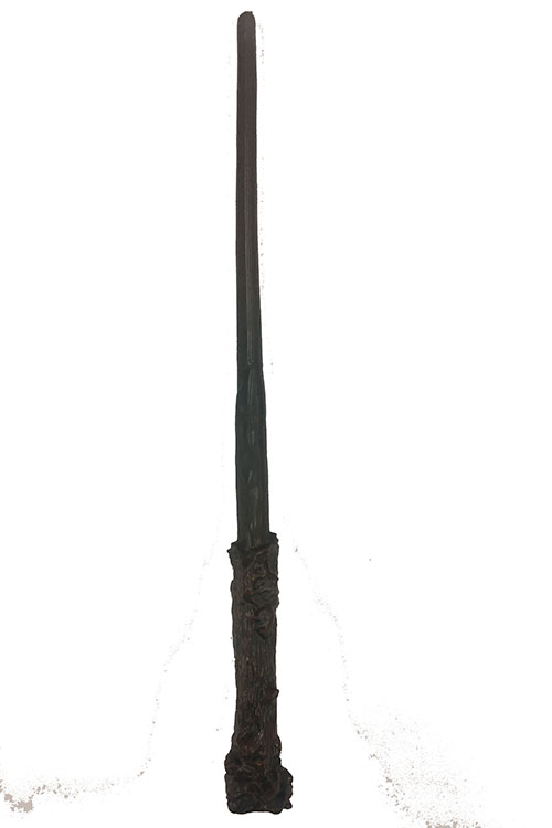 Harry Potter Asası 30 cm ve Siyah Çerçeveli Harry Potter Gözlüğü Seti (Lisinya)