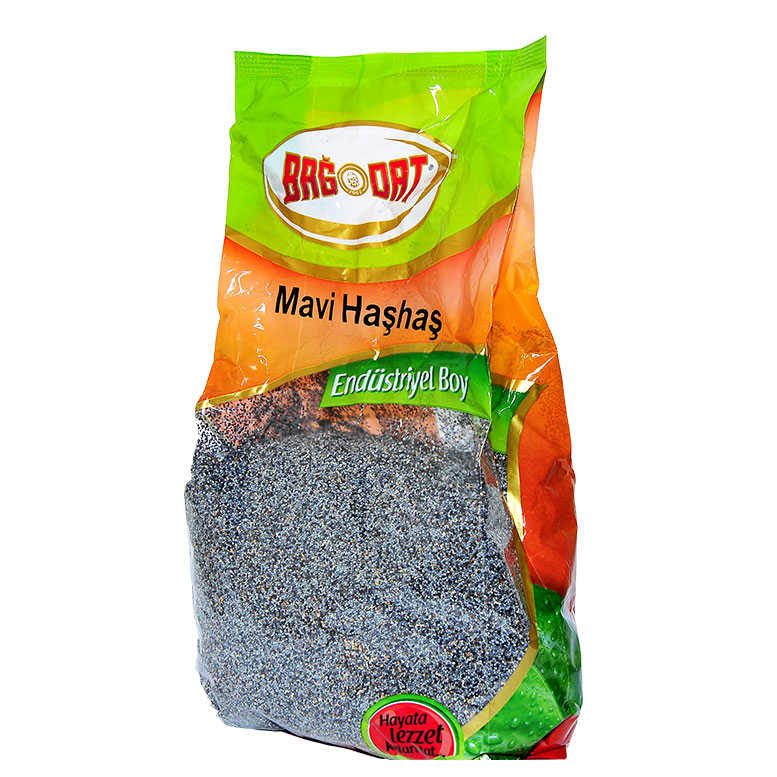 Haşhaş Tohumu Tane Doğal Mavi 1000 Gr Paket - Lisinya