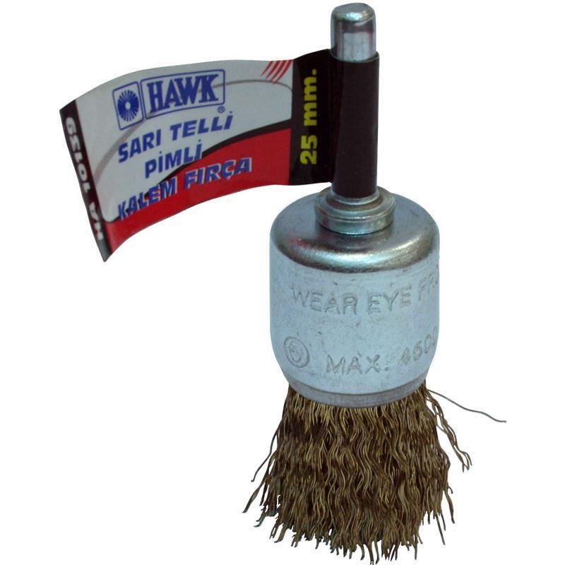 Lisinya202 Hawk 10139 25 mm Sarı Telli Pimli Kalem Fırça