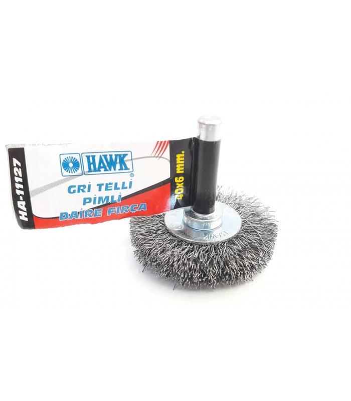Lisinya202 Hawk HA11127 Pimli Gri Tel Daire Fırça 40x6 mm