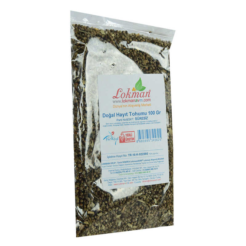 Hayıt Tohumu Tane Doğal 100 Gr Paket - Lisinya