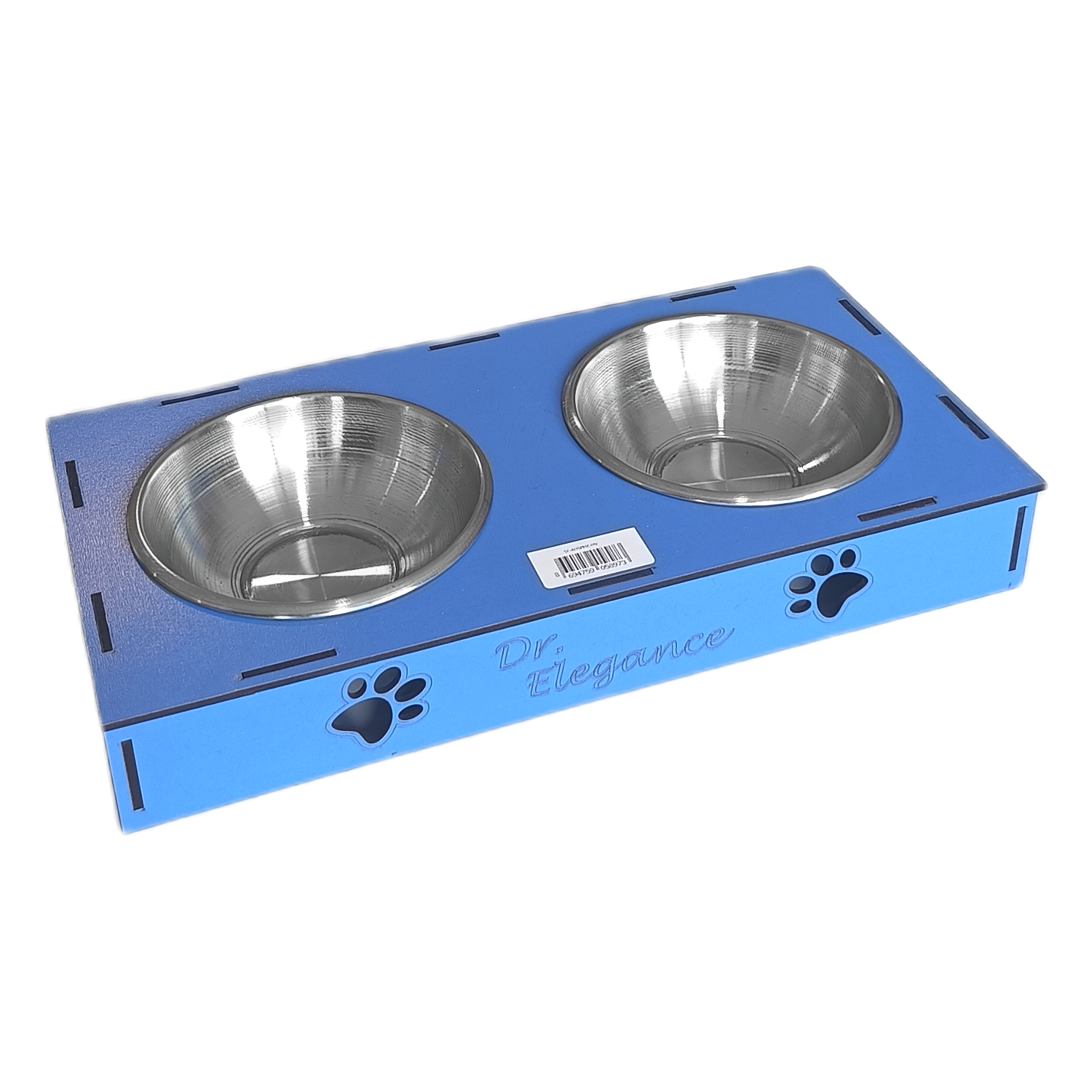 Ahşap Sehpalı İkili Devrilmez Kedi Köpek Su Ve Mama Kabı 34 cm - 300 ml Mavi Ahşap Sehpalı İkili Devrilmez Kedi Köpek Su Ve Mama Kabı 34 cm - 300 ml Mavi