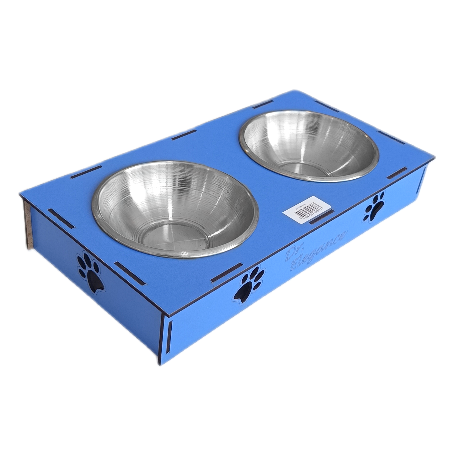 Ahşap Sehpalı İkili Devrilmez Kedi Köpek Su Ve Mama Kabı 34 cm - 300 ml Mavi Ahşap Sehpalı İkili Devrilmez Kedi Köpek Su Ve Mama Kabı 34 cm - 300 ml Mavi