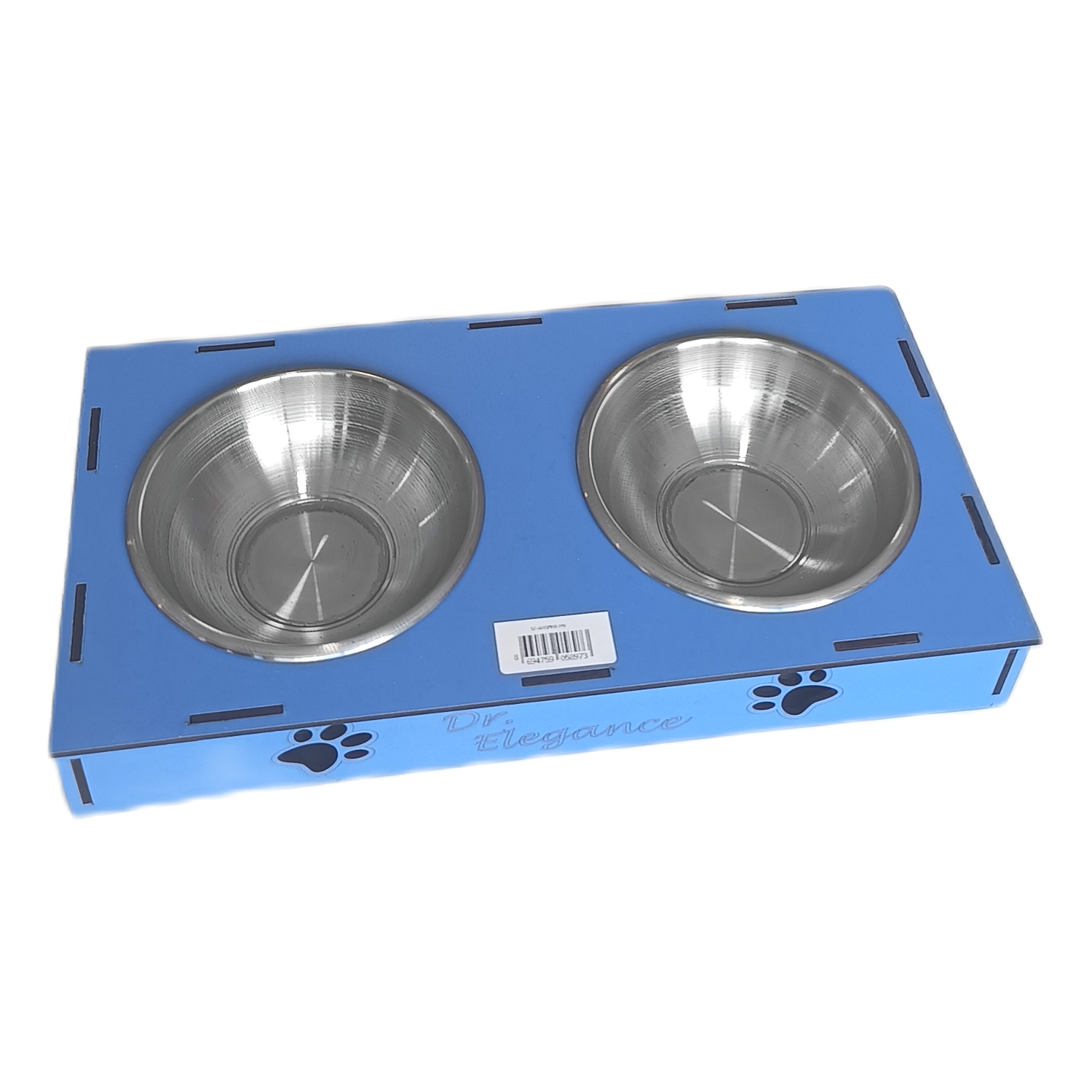 Ahşap Sehpalı İkili Devrilmez Kedi Köpek Su Ve Mama Kabı 34 cm - 300 ml Mavi Ahşap Sehpalı İkili Devrilmez Kedi Köpek Su Ve Mama Kabı 34 cm - 300 ml Mavi