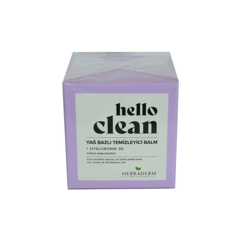 Lisinya214 Hello Clean Yüz Dudak ve Göz için Yağ Bazlı Temizleyici Balm Hyaluronik 3D 100 ML