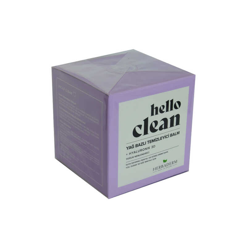 Lisinya214 Hello Clean Yüz Dudak ve Göz için Yağ Bazlı Temizleyici Balm Hyaluronik 3D 100 ML