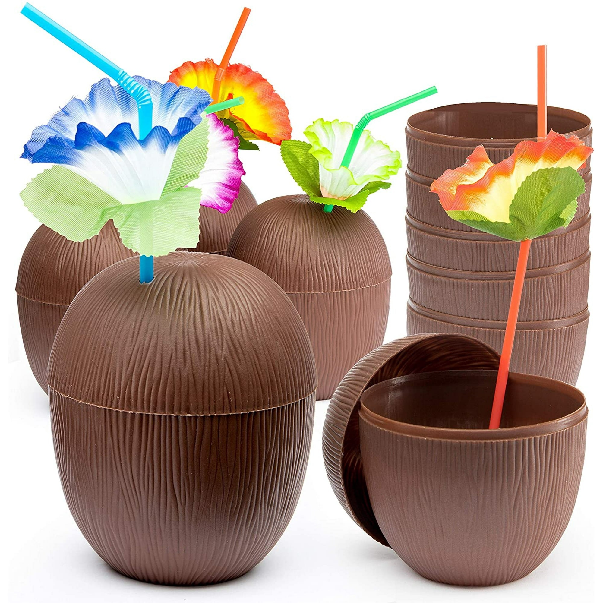 Hindistan Cevizi Hawaii Luau Aloha Pipetli İçecek Kabı Bardak 10x13 cm 1 Adet Hindistan Cevizi Hawaii Luau Aloha Pipetli İçecek Kabı Bardak 10x13 cm 1 Adet