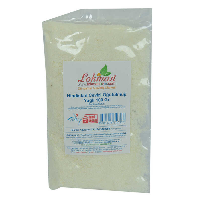 Hindistan Cevizi Öğütülmüş Yağlı 100 Gr Paket - Lisinya