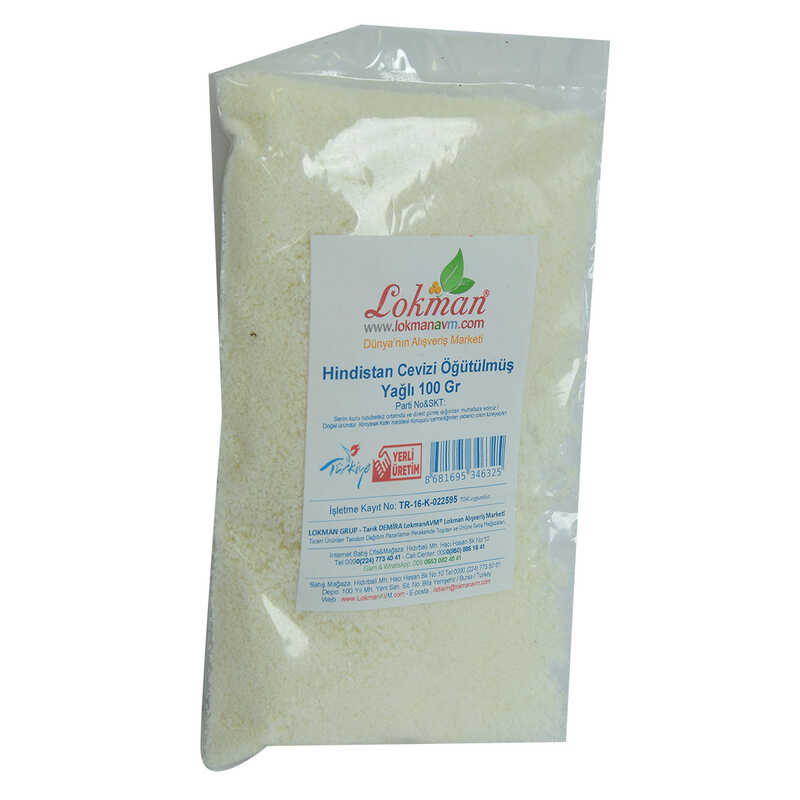 Hindistan Cevizi Öğütülmüş Yağlı 100 Gr Paket - Lisinya