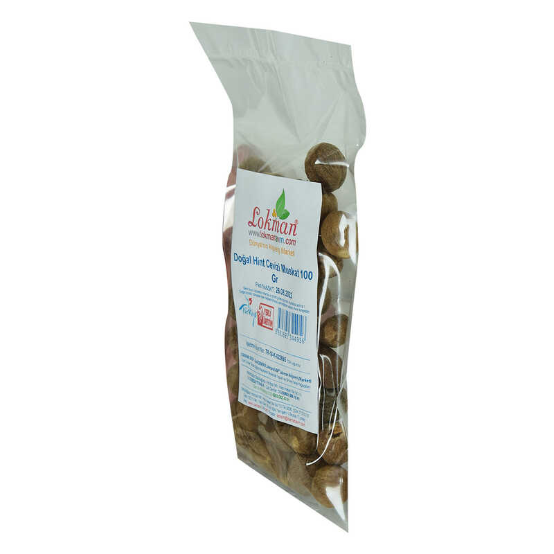 Lisinya214 Hint Cevizi Muskat Küçük Hindistan Cevizi Doğal 100 Gr Paket