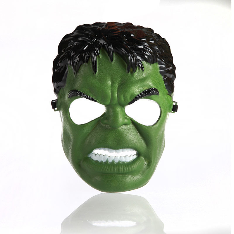 Yeşil Renk Süper Kahraman Dev Adam Hulk Maskesi (Lisinya)