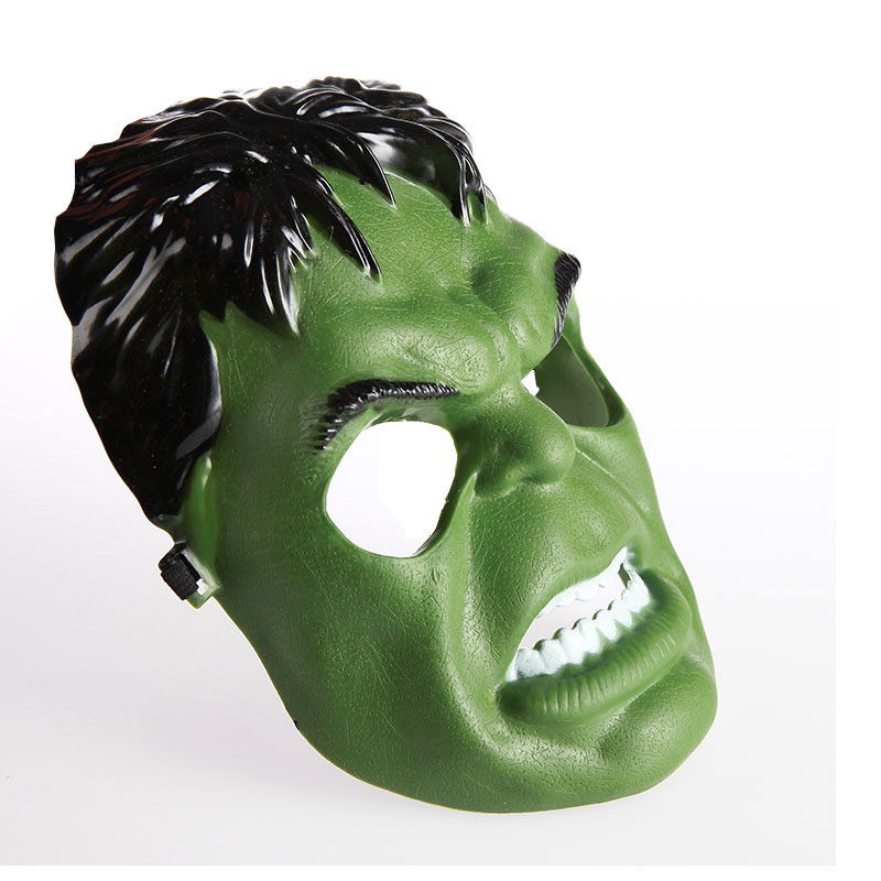 Yeşil Renk Süper Kahraman Dev Adam Hulk Maskesi (Lisinya)