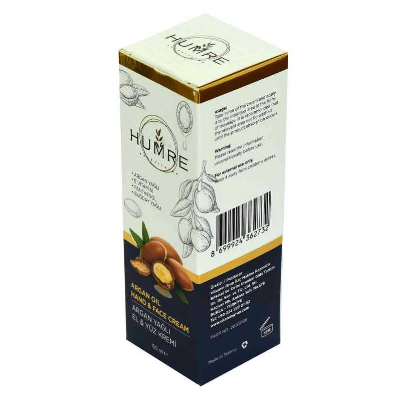 Lisinya214 Humre Argan Yağlı E Vitaminli El ve Yüz Kremi 150 ML