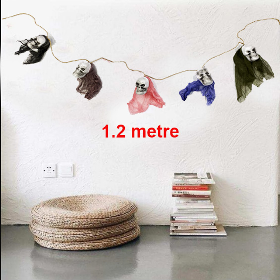 İp Üzeri 5 Adet Kuru Kafa Asmalı Süs 1.2 Metre İp Üzeri 5 Adet Kuru Kafa Asmalı Süs 1.2 Metre (Lisinya)