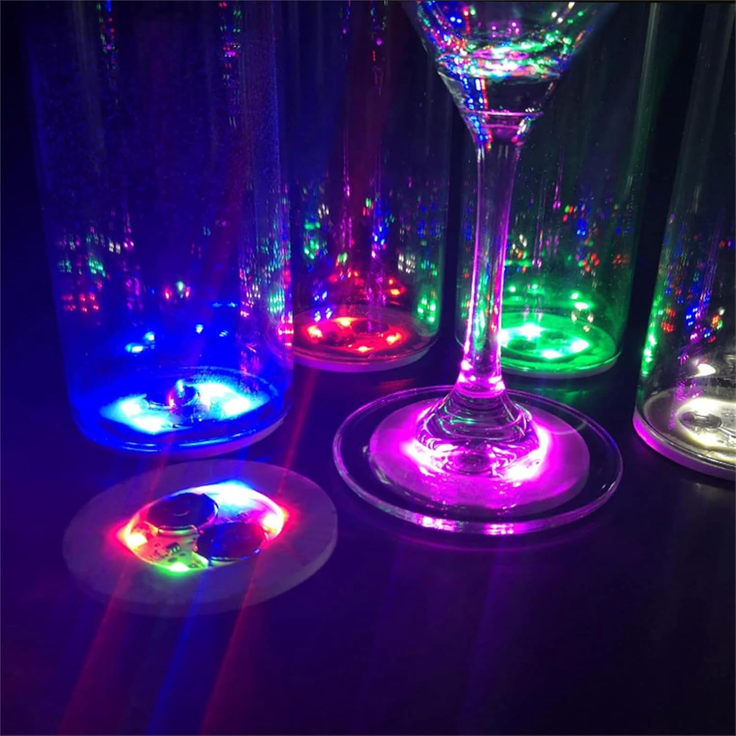 Işıklı Yapışkanlı Bardak Altı Aparatı Ledli 3 Fonksiyonlu 6 cm Çap Işıklı Yapışkanlı Bardak Altı Aparatı Ledli 3 Fonksiyonlu 6 cm Çap