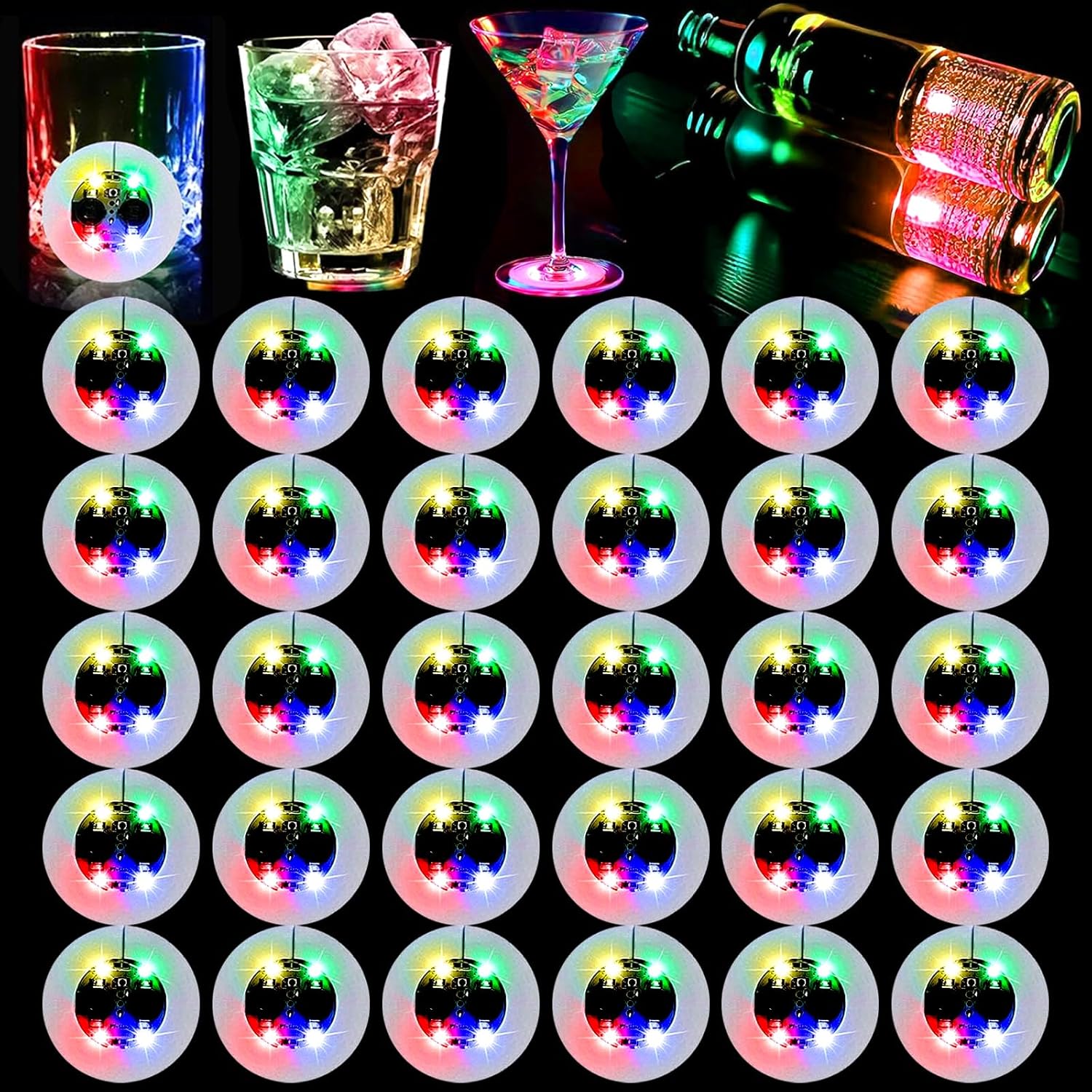 Işıklı Yapışkanlı Bardak Altı Aparatı Ledli 3 Fonksiyonlu 6 cm Çap Işıklı Yapışkanlı Bardak Altı Aparatı Ledli 3 Fonksiyonlu 6 cm Çap